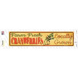 Farm Fresh Cranberries Novelty Narrow Sticker Decal