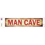 Man Cave Novelty Narrow Sticker Decal