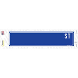 Blue Street Blank Novelty Narrow Sticker Decal