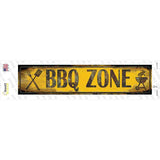 BBQ Zone Novelty Narrow Sticker Decal