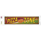 Pizza Zone Novelty Narrow Sticker Decal