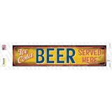 Ice Cold Beer Served Here Novelty Narrow Sticker Decal