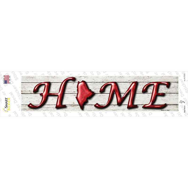 Maine Home Outline Novelty Narrow Sticker Decal