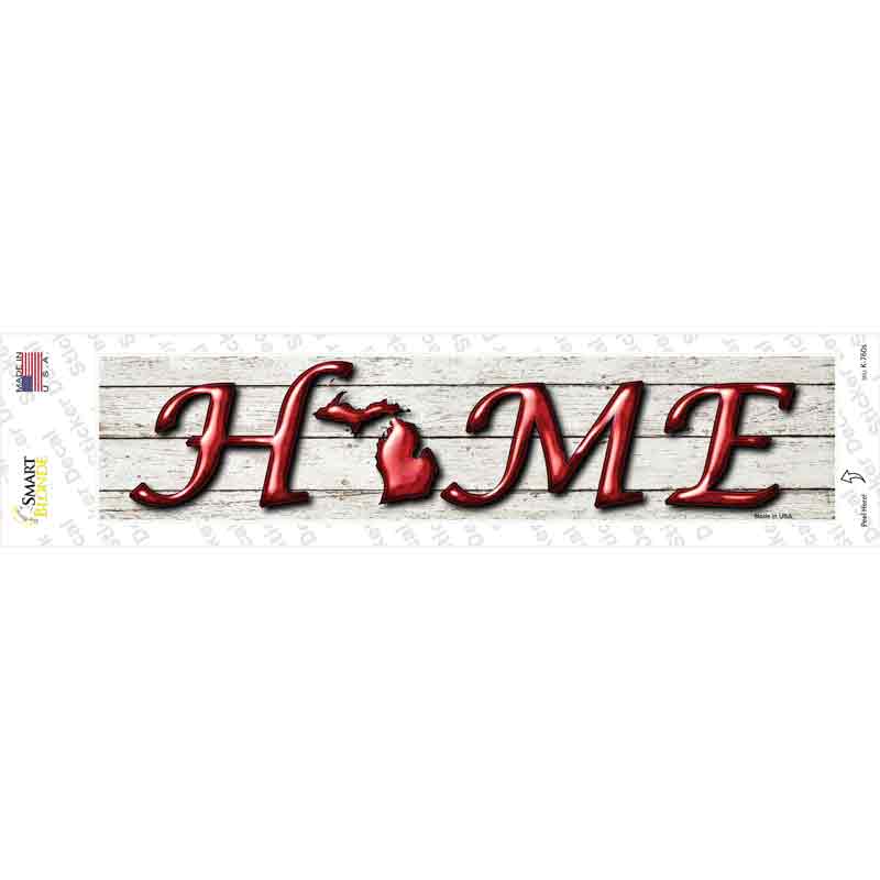 Michigan Home Outline Novelty Narrow Sticker Decal