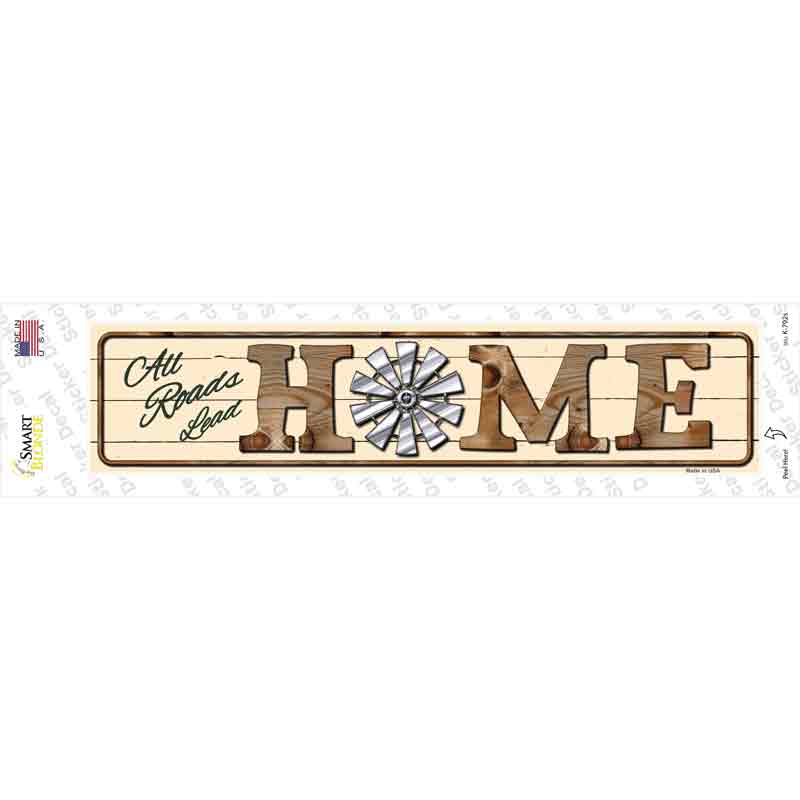 All Roads Lead Home Novelty Narrow Sticker Decal