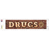 Drugs Bulb Lettering Novelty Narrow Sticker Decal