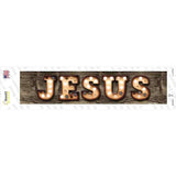 Jesus Bulb Lettering Novelty Narrow Sticker Decal