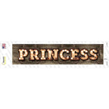 Princess Bulb Lettering Novelty Narrow Sticker Decal