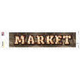 Market Bulb Lettering Novelty Narrow Sticker Decal