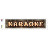 Karaoke Bulb Lettering Novelty Narrow Sticker Decal