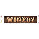 Winery Bulb Lettering Novelty Narrow Sticker Decal