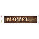 Motel No Vacancy Bulb Lettering Novelty Narrow Sticker Decal