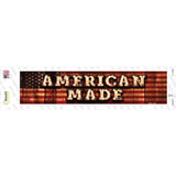American Made Bulb Lettering Novelty Narrow Sticker Decal