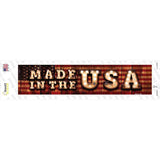 Made in the USA Bulb Lettering Novelty Narrow Sticker Decal
