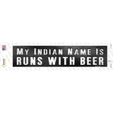 My Indian Name Novelty Narrow Sticker Decal