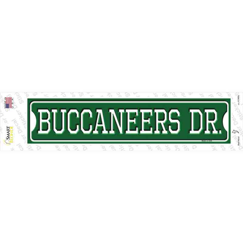 Buccaneers Dr Novelty Narrow Sticker Decal