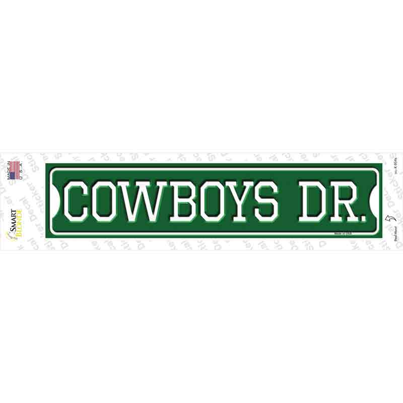 Cowboys Dr Novelty Narrow Sticker Decal