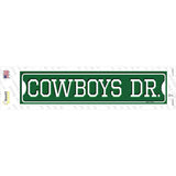 Cowboys Dr Novelty Narrow Sticker Decal