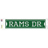 Rams Dr Novelty Narrow Sticker Decal