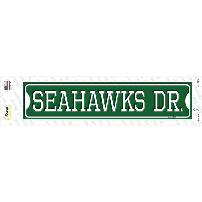 Seahawks Dr Novelty Narrow Sticker Decal