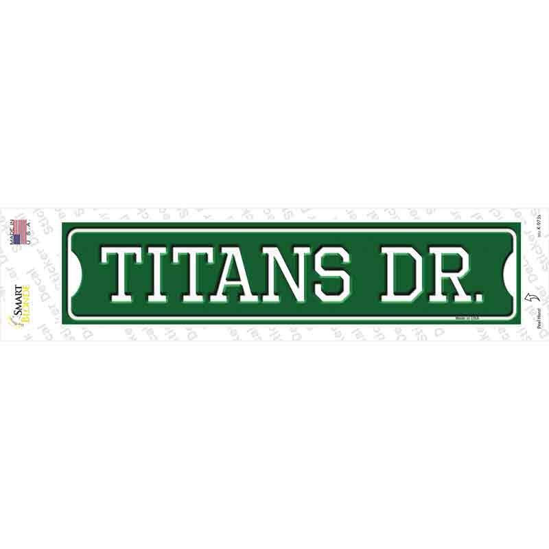 Titans Dr Novelty Narrow Sticker Decal