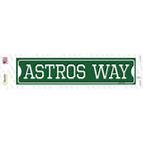 Astros Way Novelty Narrow Sticker Decal