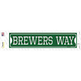 Brewers Way Novelty Narrow Sticker Decal