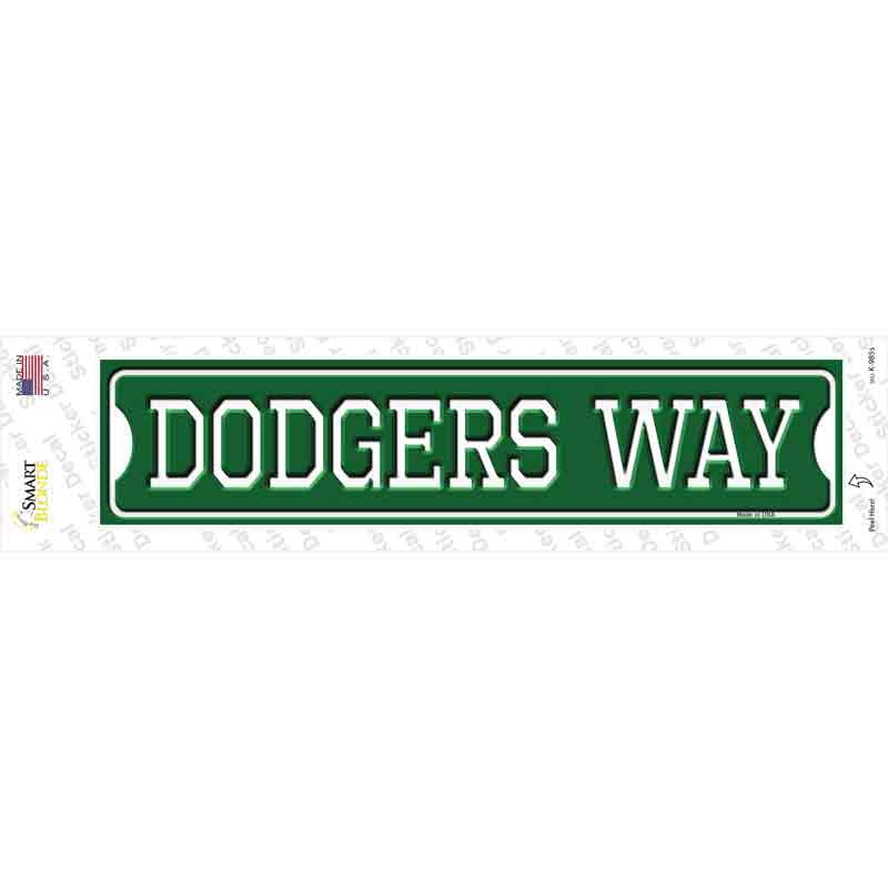 Dodgers Way Novelty Narrow Sticker Decal