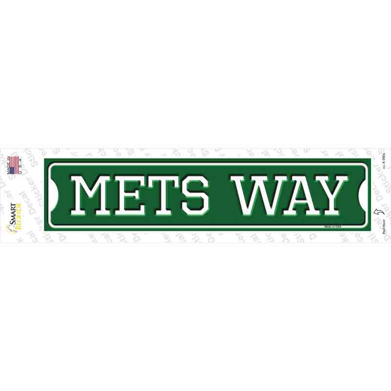 Mets Way Novelty Narrow Sticker Decal