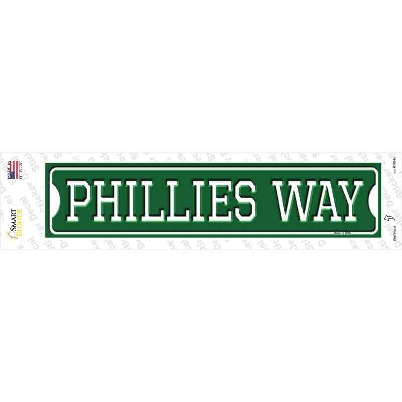 Phillies Way Novelty Narrow Sticker Decal