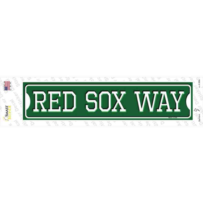 Red Sox Way Novelty Narrow Sticker Decal