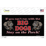 Big Dogs Black Novelty Sticker Decal