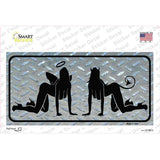 Angel And Devil Novelty Sticker Decal