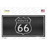 Route 66 Shield Black Novelty Sticker Decal