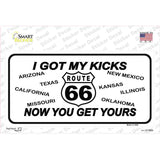 I Got My Kicks Novelty Sticker Decal