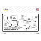 Route 66 Historic States Novelty Sticker Decal
