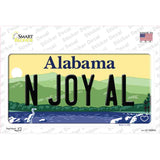 N Joy AL Alabama Novelty Sticker Decal