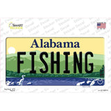 Fishing Alabama Novelty Sticker Decal