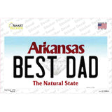 Best Dad Arkansas Novelty Sticker Decal