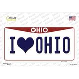 I Love Ohio Novelty Sticker Decal