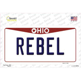 Rebel Ohio Novelty Sticker Decal