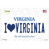 I Love Virginia Novelty Sticker Decal