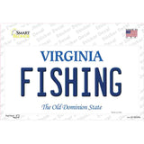 Fishing Virginia Novelty Sticker Decal
