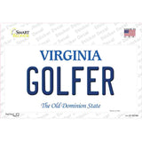 Golfer Virginia Novelty Sticker Decal