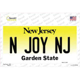 N Joy NJ New Jersey Novelty Sticker Decal