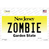 Zombie New Jersey Novelty Sticker Decal