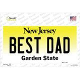 Best Dad New Jersey Novelty Sticker Decal