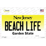 Beach Life New Jersey Novelty Sticker Decal