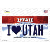I Love Utah Novelty Sticker Decal