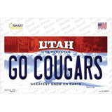 Go Cougars Utah Novelty Sticker Decal